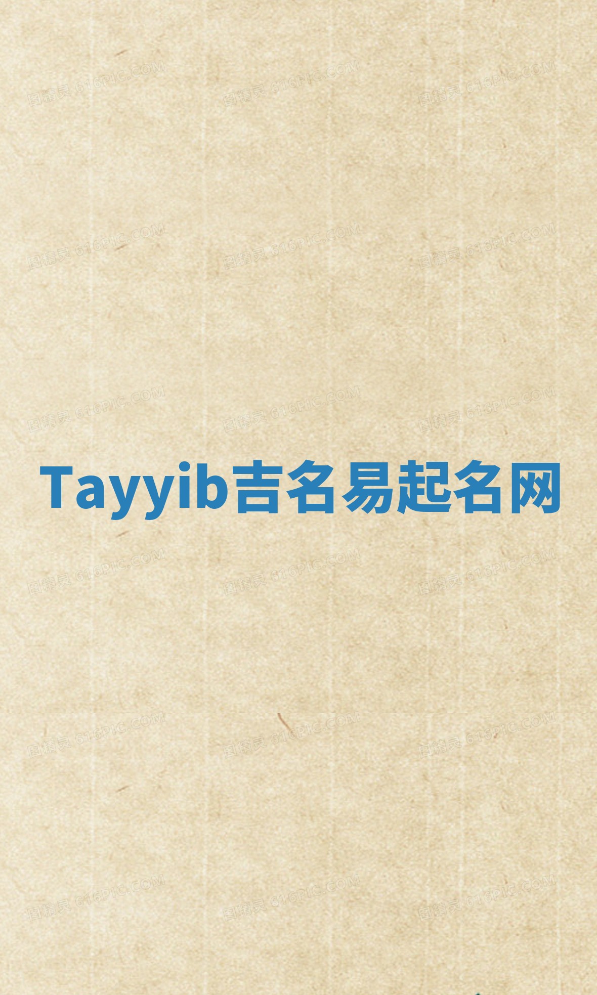 Tayyib吉名易起名网