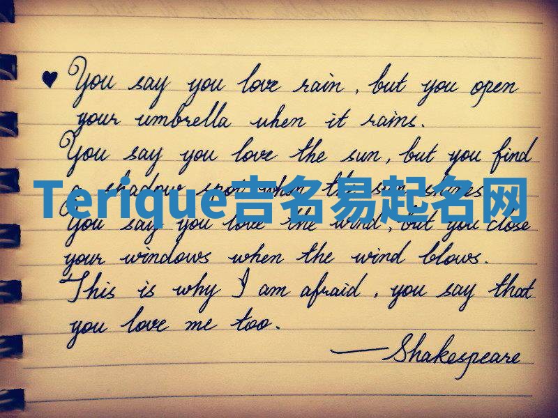 Terique吉名易起名网