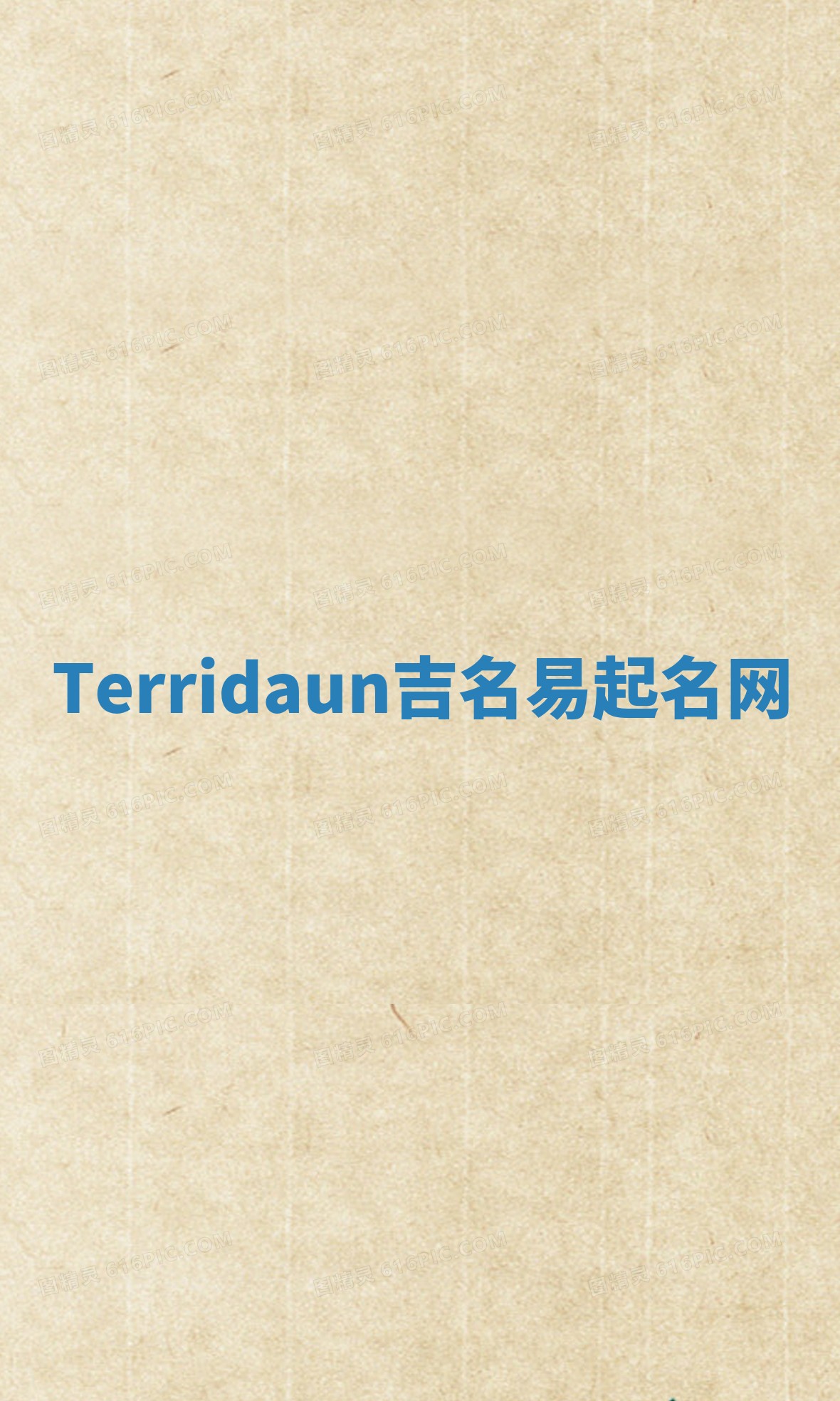 Terridaun吉名易起名网