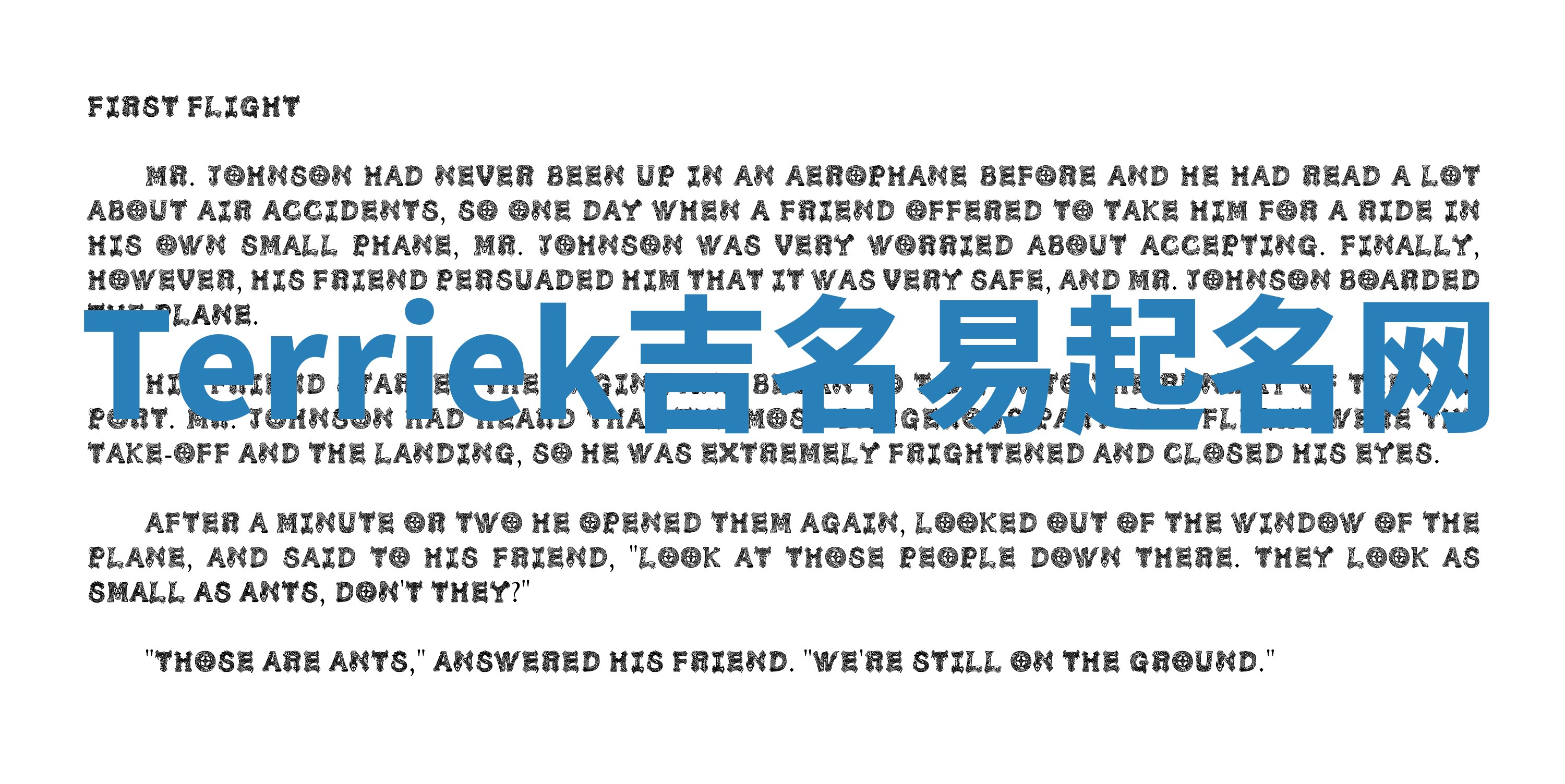 Terriek吉名易起名网 Terriek吉名易起名网