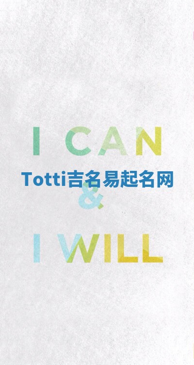 Totti吉名易起名网