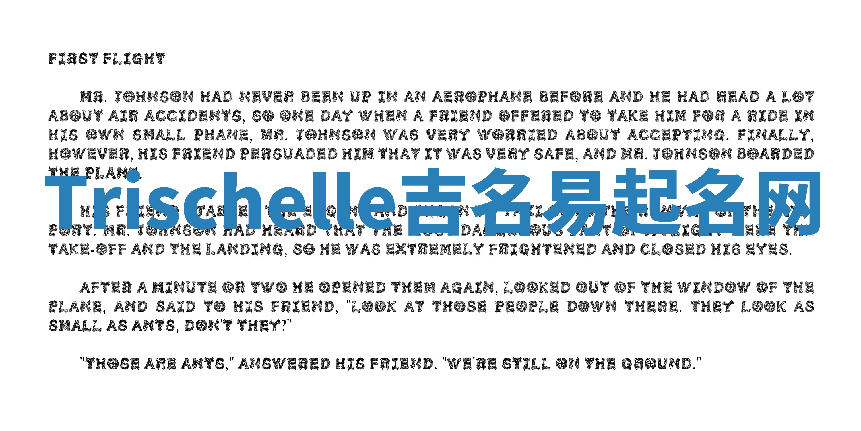 Trischelle吉名易起名网