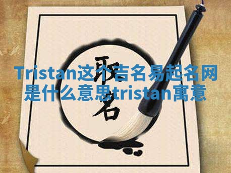 Tristan这个吉名易起名网是什么意思 tristan寓意