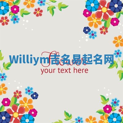 Williym吉名易起名网