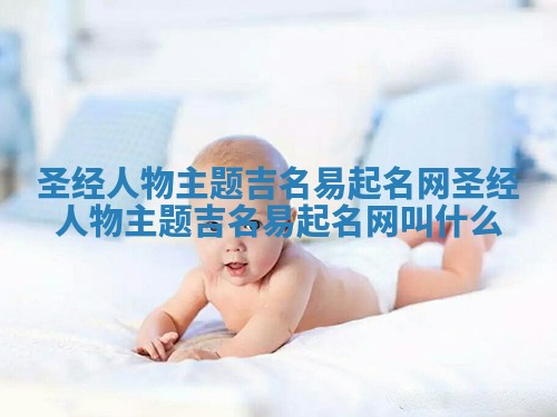 圣经人物主题吉名易起名网 圣经人物主题吉名易起名网叫什么
